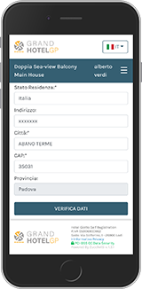 Scrigno pre check-in online